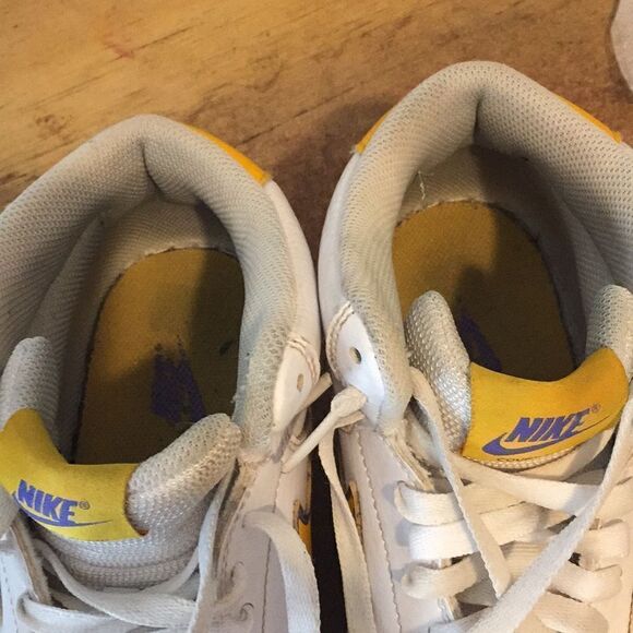 Nike court vision laker shoes